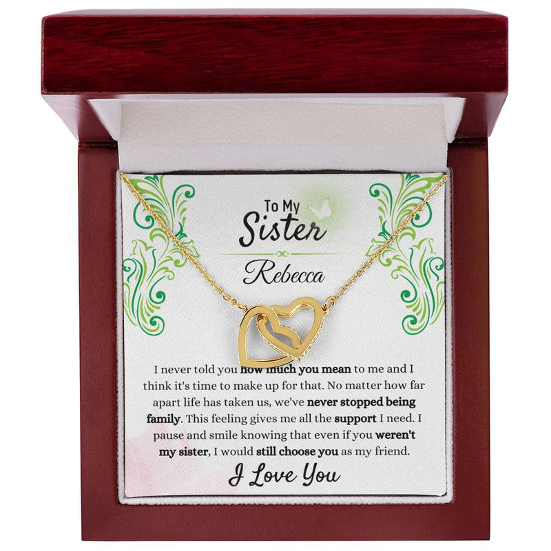 To My Sister Necklace – Always Chosen, Always Loved