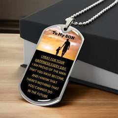 Dog Tag for Son – Meaningful Keepsake with a Message of Love