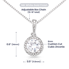 Christmas Gift for Daughter, Eternal Hope Necklace for Daughter Christmas, Merry Christmas
