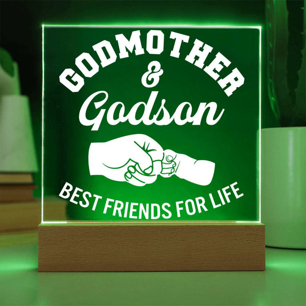 Godmother & Godson – Best Friends for Life Plaque