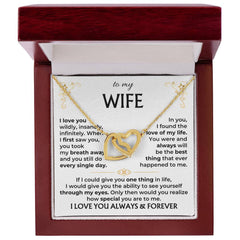 Gift for Wife - I Love You Wildly, Insanely, Infinitely Necklace