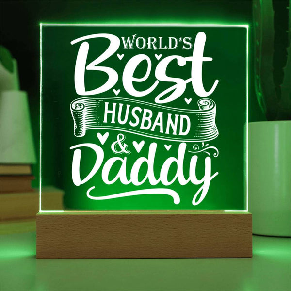 World’s Best Husband & Daddy – All in One Plaque