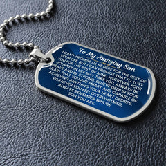 Dog Tag for Son – Heartfelt Gift to Encourage Strength and Bravery