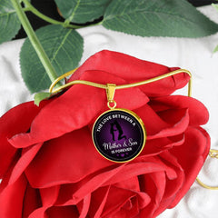 The Love Between a Mother and Son Is Forever - Circle Necklace