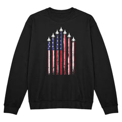 American Fighter Jet Flag Shirt