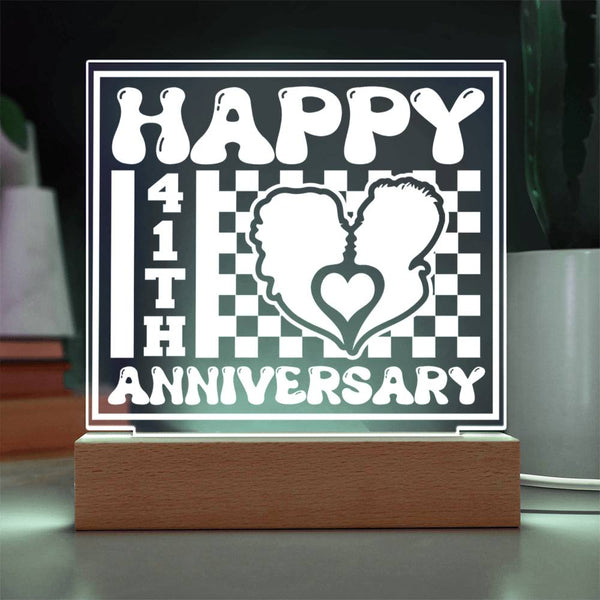 Happy 41st Anniversary Love Plaque