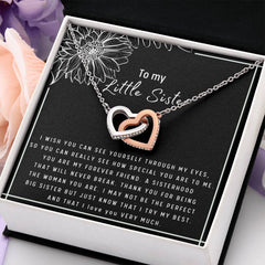 To My Little Sister – My Forever Friend Necklace