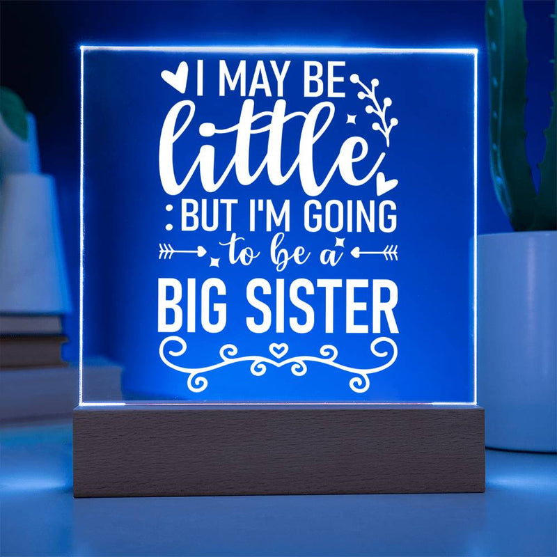Little Now, Big Sister Soon Plaque