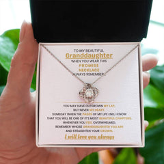 Necklace Gift for Granddaughter, Jewelry With Meaning and Love, Love Knot Necklace