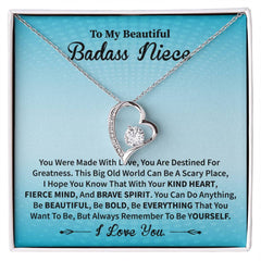 Gift for My Badass Niece - Be Bold, Be Brave, Be You Necklace