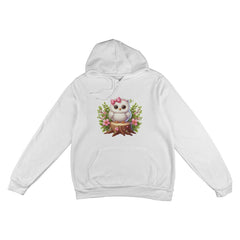 Cute Owl on Tree Stump – Floral Spring Tee