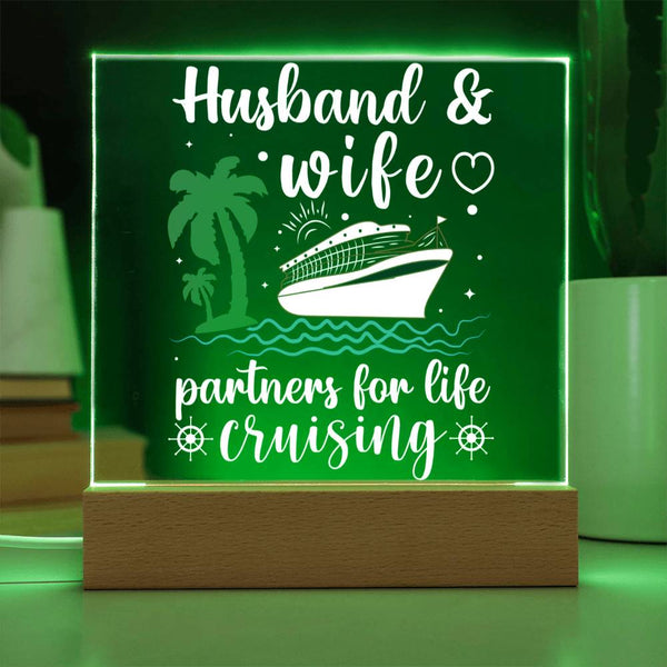 Cruising Through Life Together – Husband & Wife Forever Plaque