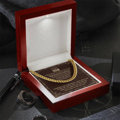 Men’s Cuban Link Necklace, Gifts for Son, Fashionable Jewelry for Birthdays & Celebrations