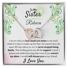 To My Sister Necklace – Always Chosen, Always Loved