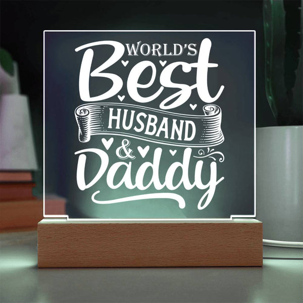 World’s Best Husband & Daddy – All in One Plaque