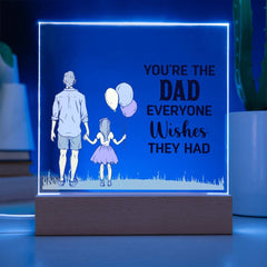 Personalized Acrylic Plaque for Dad from Daughter – Unique Gift for Father's Day