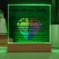 Personalized Acrylic Plaque for Dad – Heartfelt Gift from Child