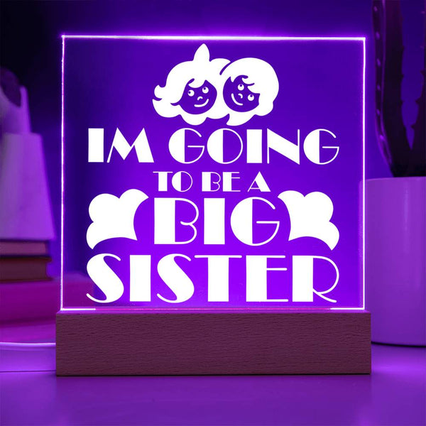 I’m Going to Be a Big Sister Plaque