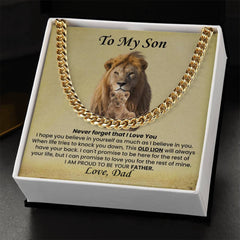 To My Son – 'Never Forget I Love You' Necklace from Dad