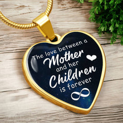 Heart Necklace for Mother – 'The Love Between Mother and Children' Jewelry