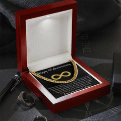1 Year Anniversary Necklace for Him, Stylish Gift to Celebrate One Year of Love, Heartfelt Keepsake to Treasure Forever