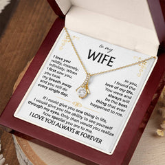 Gift for Wife - I Love You Wildly, Insanely, Infinitely Necklace