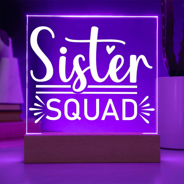 Sister Squad – Together in Style Acrylic Plaque