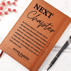 Graduation Gift for Him, Next Chapter Journal, Motivational Notebook