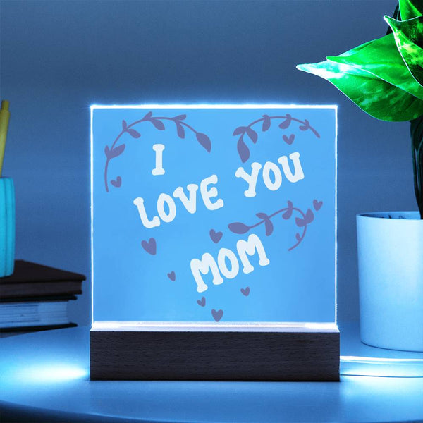 I Love You Mom – Heart Vine Plaque