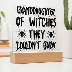 Granddaughter of Witches They Couldn’t Burn Plaque