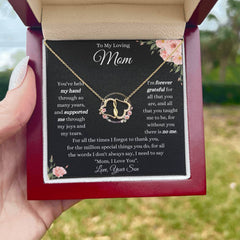 Gift for Mom from Son - For All the Times I Forgot to Say, ‘Mom, I Love You’ Necklace