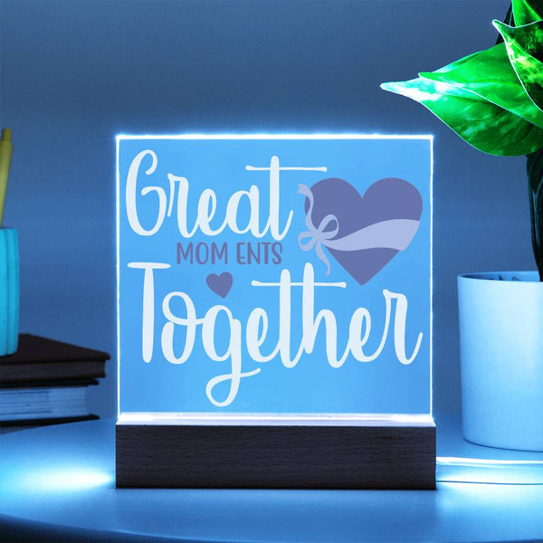 Great MOMents Together – Heart Bow Edition Plaque