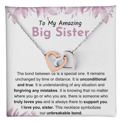 To My Amazing Big Sister – Our Unbreakable Bond Necklace