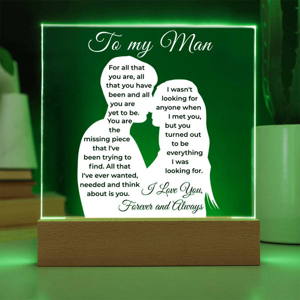 You’re the Piece My Heart Was Missing - LED Acrylic Plaque