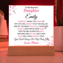 To My Beautiful Daughter - You Will Always Be My Baby Girl, Love Mom