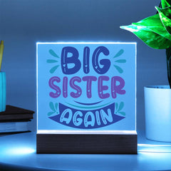 Big Sister Again - Double the Love Plaque