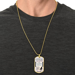 Dog Tag for Son from Mom – A Heartfelt Reminder of a Mother's Love