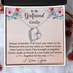 Custom Gift for Girlfriend – Forever Hand in Hand Necklace