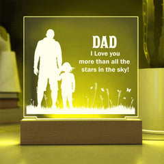 Personalized Acrylic Plaque for Dad from Daughter – Heartfelt Gift for Any Occasion