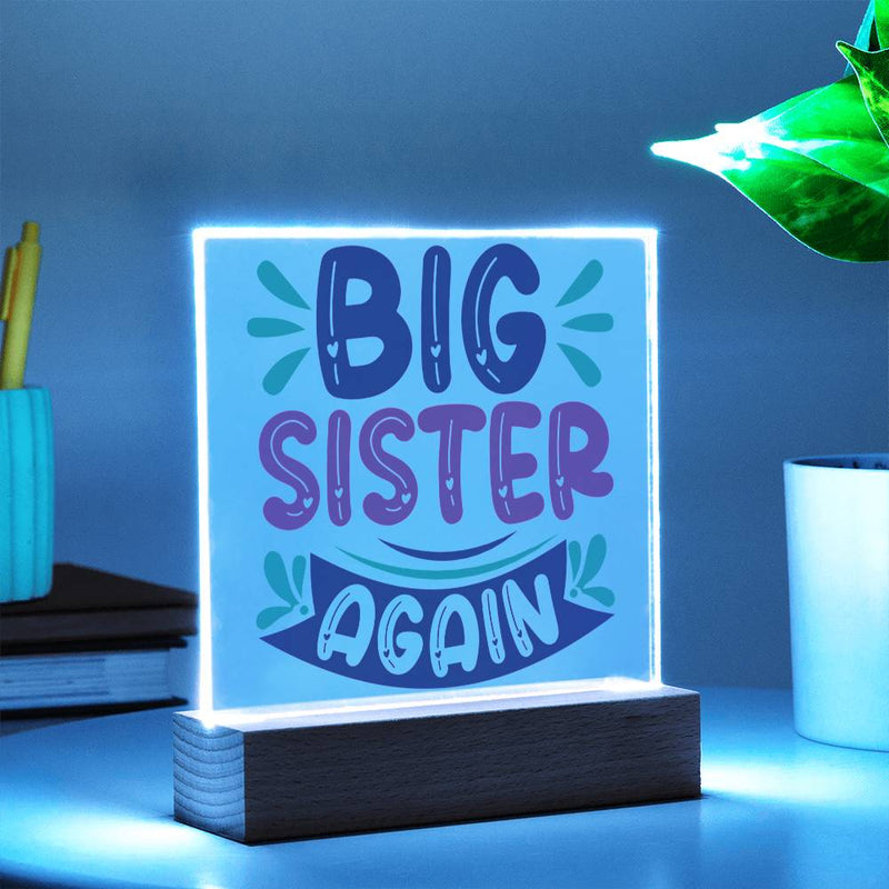 Big Sister Again - Double the Love Plaque