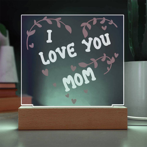 I Love You Mom – Heart Vine Plaque