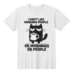 Coffee, Silence, Repeat – Hilarious Anti-Morning Tee