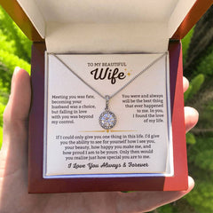 Romantic Present for Wife - Falling in Love with You Was Beyond My Control Necklace