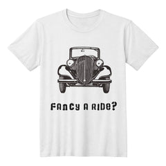 Fancy a Ride? – Classic Car Lover Tee