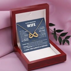 To My Wife Necklace - Meeting You Was Fate, Loving You Forever Is My Promise