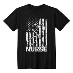 American Flag Nurse Tee – Proud Healthcare Hero