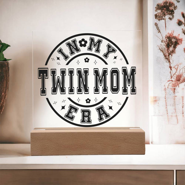 In My Twin Mom Era – Bold Round Acrylic Plaque