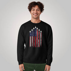 American Fighter Jet Flag Shirt