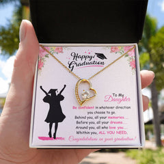 Graduation Gift for Daughter - Happy Graduation Necklace