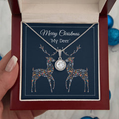 Christmas Gift for Daughter, Eternal Hope Necklace for Daughter Christmas, Merry Christmas